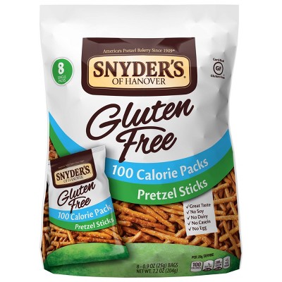 Snyder S Of Hanover Gluten Free 100 Calorie Pretzel Sticks Packs 9oz 8pk Target