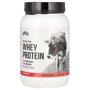 Levels Grass Fed Whey Protein Powder, Strawberry, 2 lb (907 g) - 1 of 2