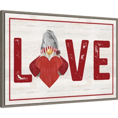 Love Typography Earth Tones Canvas Wall Art 23x33