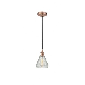 Conesus - 1 Light Cord Hung Mini Pendant In Industrial Style-10.75 Inches Tall and 6 Inches Wide - 1 of 1