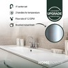 HomePointe Mid-Arch Lavatory Faucet with Pop-Up, 4 Inch Center Set, 1.2 GPM Flow Rate, and 2 Handles for Temperature Control, Brushed Nickel - 2 of 4