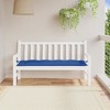 vidaXL Outdoor Garden Bench Cushion in Blue - Hollow Fiber Filled, Comfortable and Durable Oxford Fabric Seat Cushion, for Outdoor Benches - 2 of 4