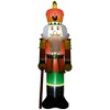 HOMCOM 8' Inflatable Christmas Nutcracker Soldier, Blow-Up Outdoor LED Yard Display - image 4 of 4