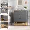 3/4/5 Drawer Dresser for Bedroom, Modern Dressers with Gold Metal Handles for Living Room, Hallway, Entryway - 4 of 4