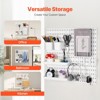 VEVOR Pegboard Combination Kit, 11" x 11" Plastic Pegboard, 4 Panels, Peg Board Wall Organizer Kit with Accessories, White - 3 of 4