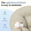 41.5'' Wicker Ergonomic Papasan Chair with Cloud Thick Cushion, Waterproof Stain-Resistant UV-Resistant Cover and 360° Swivel Base - 4 of 4