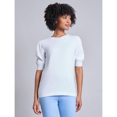Jones New York Stitch Sleeve Sweater