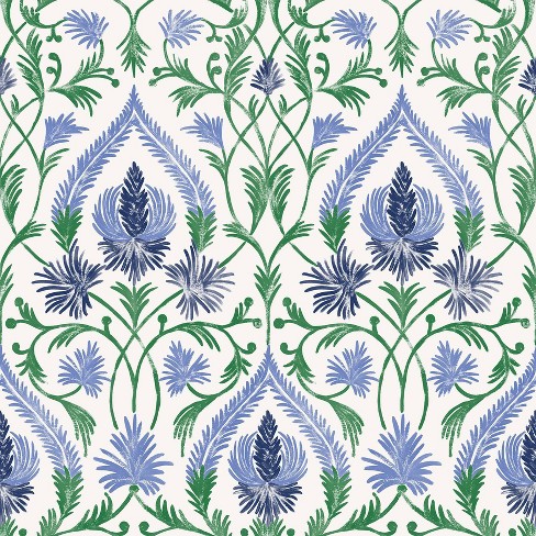 Brewster Peel and Stick 1pc Wallpaper Isle Blue - image 1 of 4