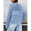 Women's Lightweight Crochet Cardigan Open Front Tie Shrug Knit Crop Top Summer Cardigan - 3 of 4