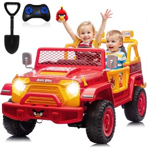 JOYRACER Newly Licensed Angry Birds Ride on Toy Car, 24V 4×200W Ride - On Toys for Kids with 2.4G Remote Control, 3 Speeds, Bluetooth & FM - 1 of 4