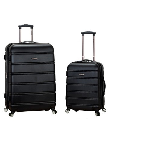 Rockland Melbourne 2pc Expandable ABS Spinner Luggage Set - Black
