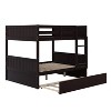 NicBex Full Over Full Bunk Bed with Guardrail and Trundle,Twin Loft Bed with Ladder and Converts to 2 Beds,Noise Reduced Bunk Beds for Bedroom - 2 of 4