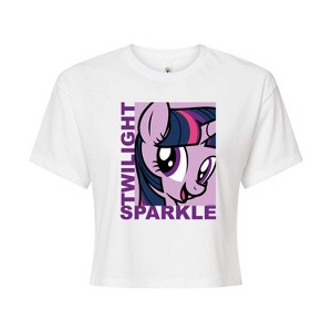 Women's - My Little Pony - Character Block Twilight Sparkle Cropped Graphic T-Shirt - 1 of 4