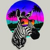 Men's Design By Humans Summer Zebra By clingcling T-Shirt - 2 of 3