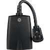 GE Outdoor Photocell Lighting Control 2 Grounded Outlets On/Off Remote Black: Remote Control Switch, Plastic, 1-Year Warranty - 2 of 4