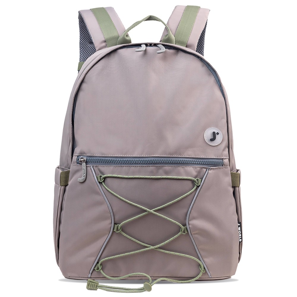 Photos - Backpack JWorld Cristos 17"  - Beige: Eco-Friendly, Water-Resistant, Laptop