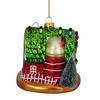 Northlight 4" Festive Red and Green Barn with Roof Glass Christmas Ornament - 4 of 4