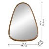 Vintage Wood Mirror,Minimalist Wood Vanity Mirror,Farmhouse Wall Decor Mirror For Living Room Bedroom Entryway-The Pop Home - 4 of 4