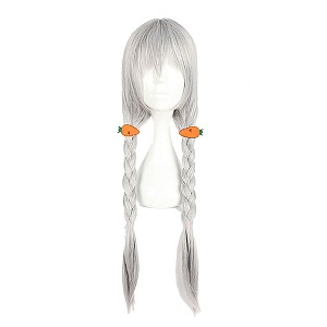 Unique Bargains Women's Wigs 31" Light Grey  with Wig Cap - 1 of 4