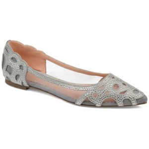 Journee Collection Women's Batavia Slip On Pointed Toe Ballet Flats - 1 of 4