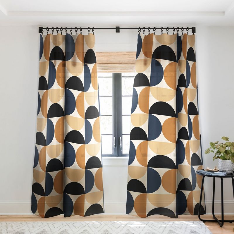 Color Poems Bold Minimalism XII Single Panel Sheer Window Curtain - Society6, 1 of 7