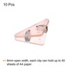 Unique Bargains Triangular Prevent Books Curling Multifunctional Document Clip 10 Pcs - 3 of 4