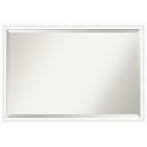 Amanti Art Oliver Narrow Beveled Wood Framed Bathroom Vanity Wall Mirror - 1 of 4