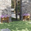 vidaXL Solid Pinewood Garden Planters - Honey Brown, 27.6"x12.2"x27.6" Size - Set of 2, Designed for Robust Outdoor Usage - 2 of 4