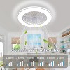 HUMHOLD 24" Ceiling Fans with Lights and Remote, Low Profile Ceiling Fan with 6 Wind Speed - 3 of 4