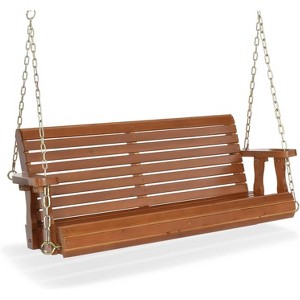 VINGLI 4 FT Outdoor Porch Swing, Heavy Duty 880 LBS Patio Hanging Swing Bench with Chains for Yard, Garden - 1 of 4