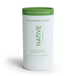 Native Plastic Free Cucumber and Mint Deodorant - 2.65oz