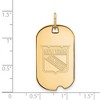 Black Bow Jewelry 14k Yellow Gold Plated Sterling Silver New York Rangers NHL Pendant - 2 of 3