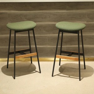 DOMETOUR Bar Stools Counter Height and Bar Height Bar Stools Backless for Kitchen, Dining Room Bar Chairs Set of 2 - 1 of 4