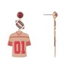 Hallmark Enamel Jersey Football Earrings - 3 of 4
