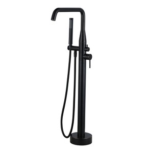 WOWOW Single Handle Freestanding Tub Faucet with Hand Shower in Oil Rubbed Bronze - 1 of 4