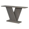 TIRAMISUBEST ,V-Base Design Console Table with Natural Wood Veneer - 4 of 4
