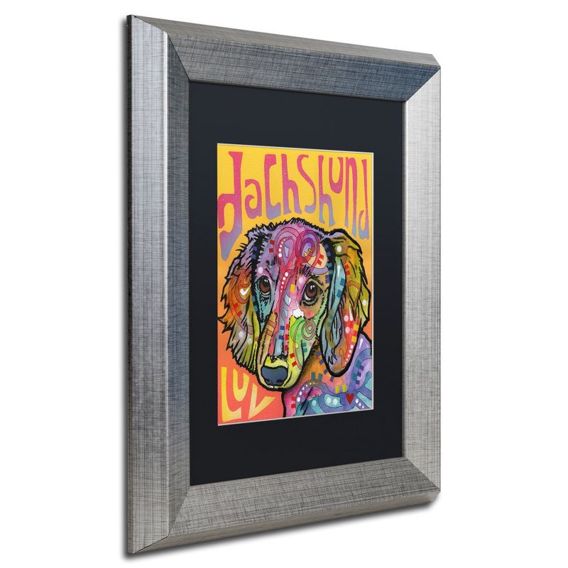 Trademark Fine Art -Dean Russo 'Dachshund Love' Matted Framed Art, 1 of 5