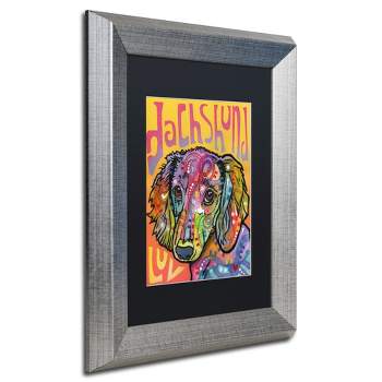 Trademark Fine Art -Dean Russo 'Dachshund Love' Matted Framed Art