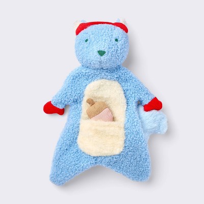 Image of Squirrel Christmas Soft Plush Baby Security Blanket - Cloud Island™