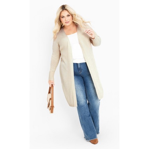 Plus size 2024 oatmeal cardigan