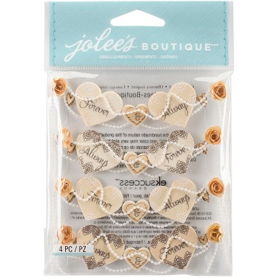 Jolee's Boutique Dimensional Stickers - Wedding Banner, 4pcs