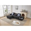 TiramisuBest Hidden Storage Units with Matching Accent Pillows for Modular Modern Homes, Black & Gray - 3 of 4