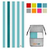 SUN CUBE Microfiber Beach Towel, Quick Dry Sand Free, Lightweight Compact Travel Swim Pool Camping Packable Adults - 2 of 4