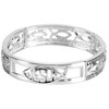 Dicksons 30-4963T Engraved Lord's Prayer Open Tile One Size Silver Plated Metal Women's Charm Stretch Bracelet - 2 of 2