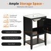 MOEPISY 20 inch Bathroom Vanity with Sink, Bathroom Cabinet with Soft Closing Door, Storage Rack and Open Shelf - 4 of 4