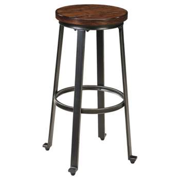 Set of 2 29" Challiman Barstools Brown - Signature Design by Ashley