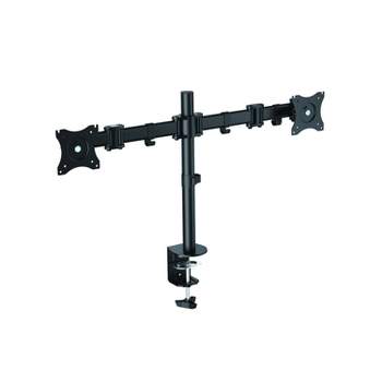 Double Articulated Dual Monitor Desk Mount, Black