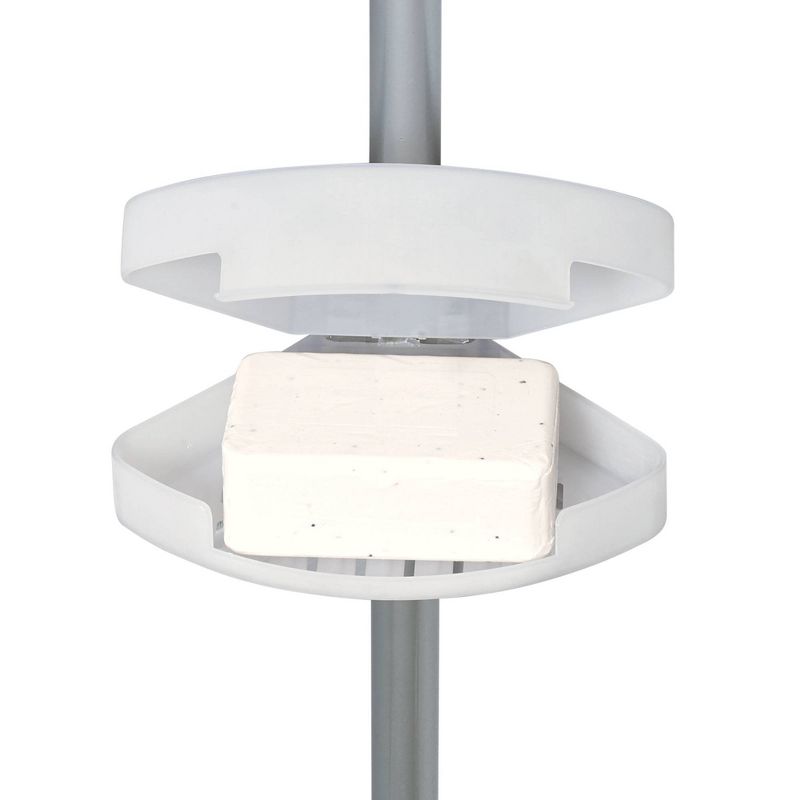 L-Shaped Pole Caddy Nickel - Zenna Home, 3 of 6