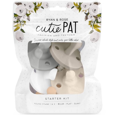 Ryan & Rose Cutie PAT Pacifier Kit - Neutral - 5pc