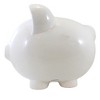 Child To Cherish 11.0 Inch Boss Hog Piggy Bank Saving Money Solid White Decorative Banks - 3 of 3